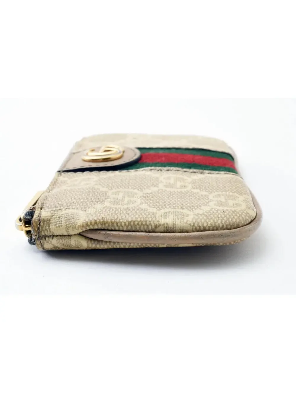 $410 GUCCI Ophidia GG Sherry Line Marmont Coin Case Purse - Picture 9 of 14